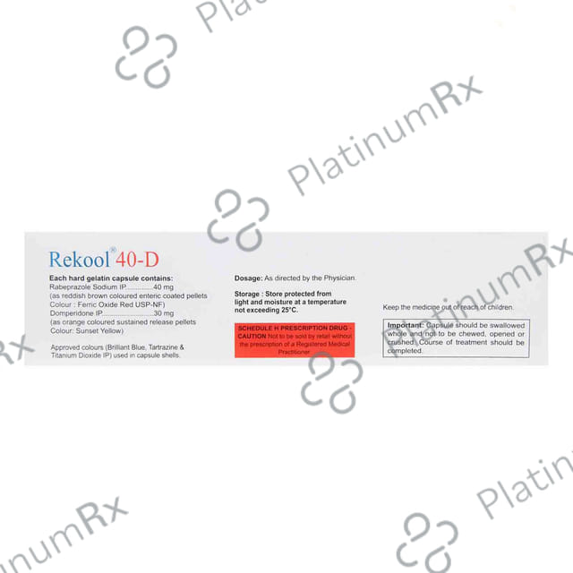 Rekool D 30/20mg Capsule 10s