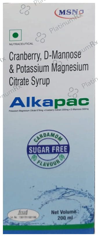 Alkapac Cardamom Sugar Free Syrup 200ml