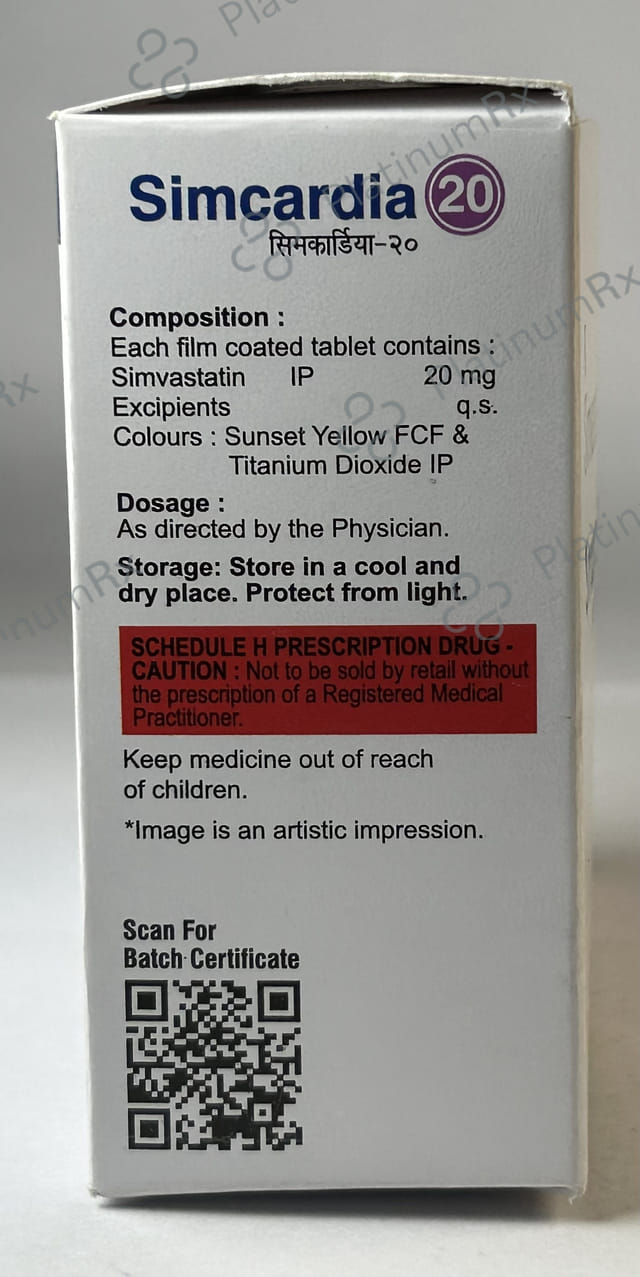 Simcardia 20mg Tablet 10s