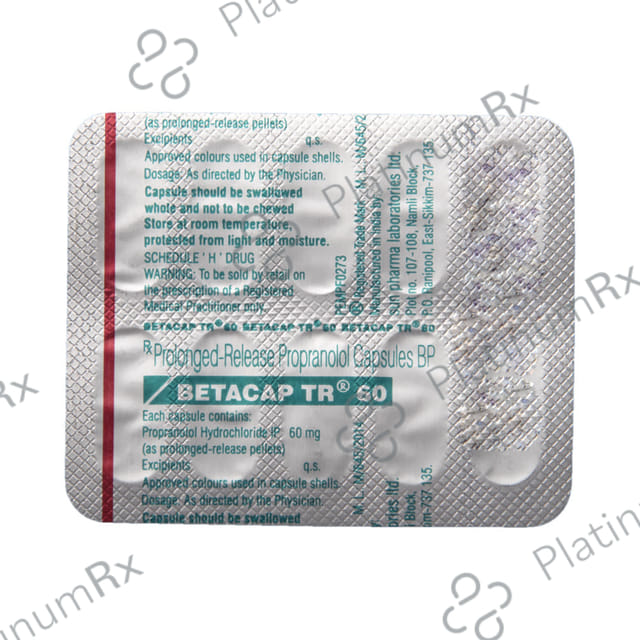 Betacap TR 60mg Capsule PR 10s