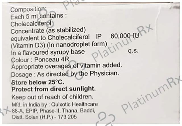 Gemsoline D3 60000IU Nano Shot Sugar Free 5ml