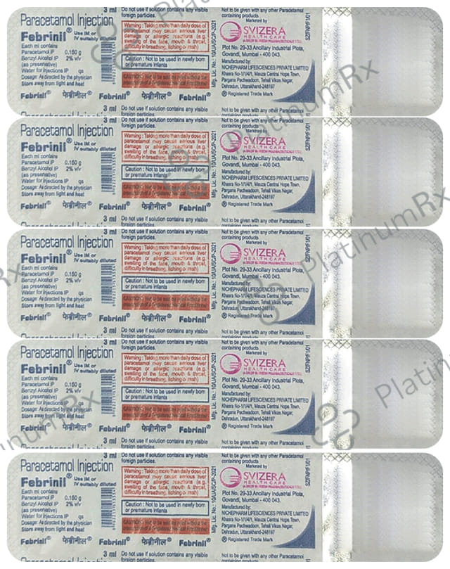 Febrinil 150mg Injection 3 Injection