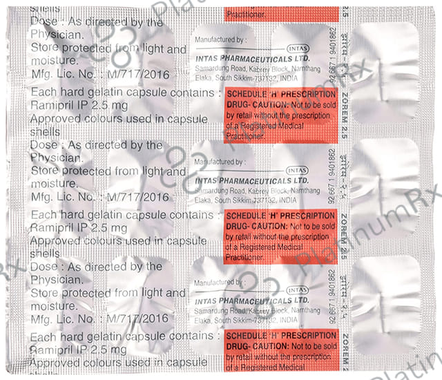 Zorem 2.5mg Capsule 15s