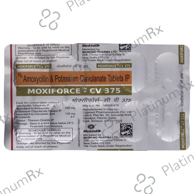 Moxiforce CV 375mg Tablet 10s