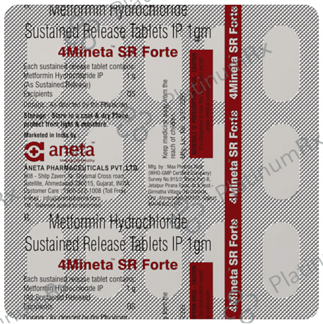 4Mineta SR 1000mg Forte Tablet 15s
