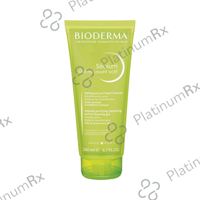 Bioderma Sebium Gel Moussant Actiff Intense Purifying Cleansing Active Foaming Gel