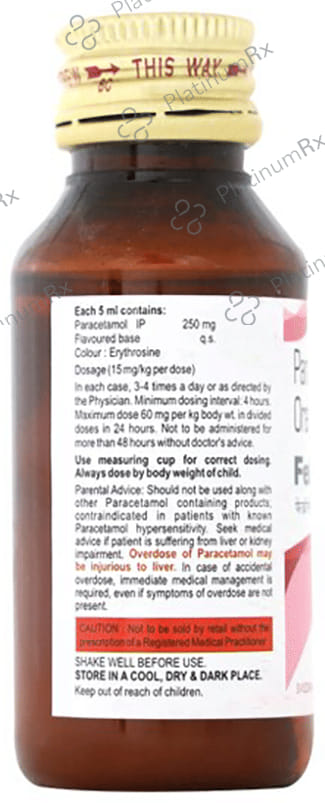 Febrinil 250mg Oral Suspension 60ml