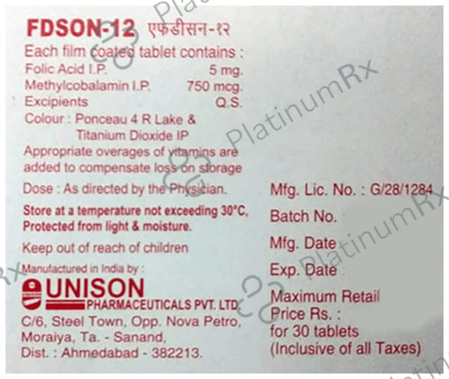 Fdson 12 Tablet 30s