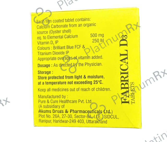 Fabrical D3 Tablet 15s