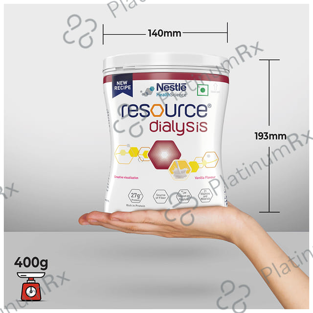 Nestle Health Science Resource Dialysis Supplement with Protein, Low GI & Electrolytes - Flavour Powder Vanilla