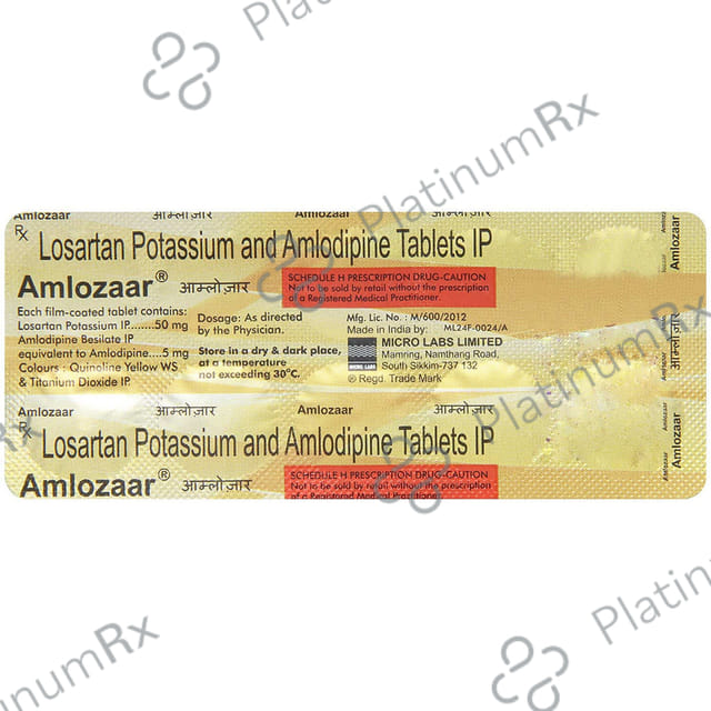 Amlozaar 25/5mg Tablet 10s