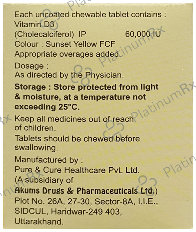D Bone 60K Chewable Tablet 4s