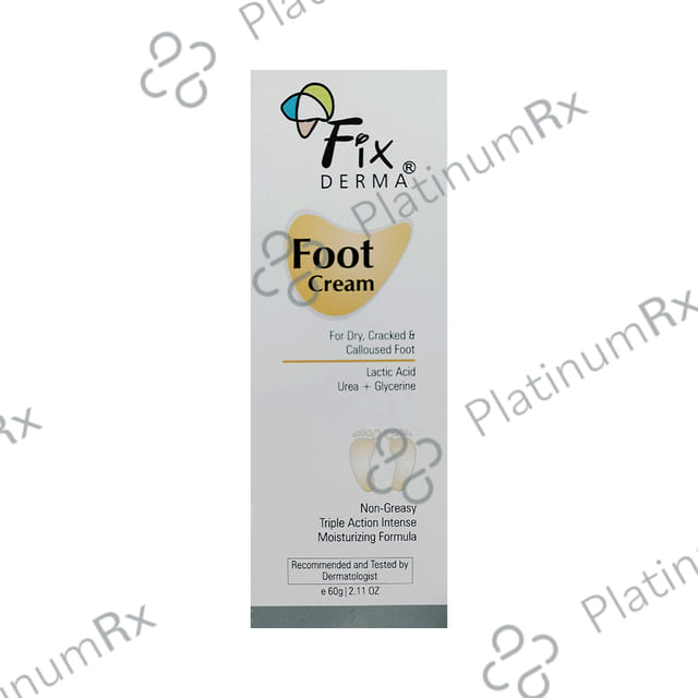 Fixderma Foot Cream - For Dry, Cracked or Calloused Foot Skin 60 gm