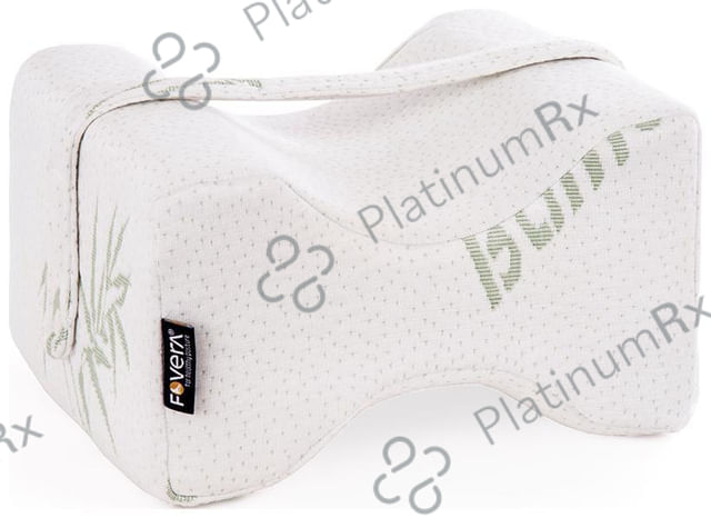 Fovera Orthopedic Knee Pillow for Side Sleepers Universal White Bamboo