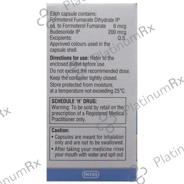 Quikhale FB 200/6mcg Capsule 30s