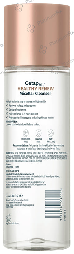 Cetaphill Healthy Renew Micellar Cleanser 160ml