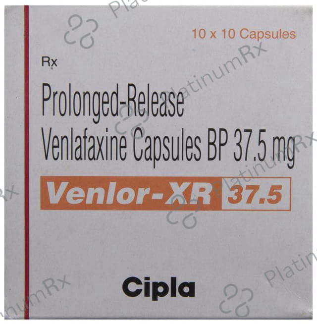 Venlor XR 37.5mg Capsule PR 10s