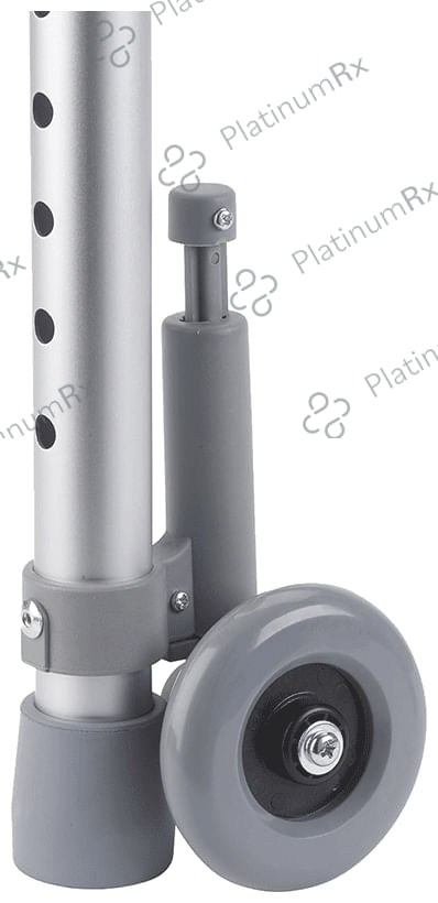 Drive Medical Rear Glide Walker Brakes with Wheel Option Grey 3inch