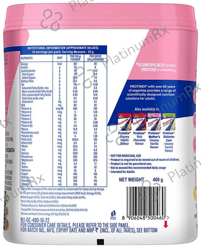 Protinex Mothers Drink Chocolate Flavour Powder 400gm