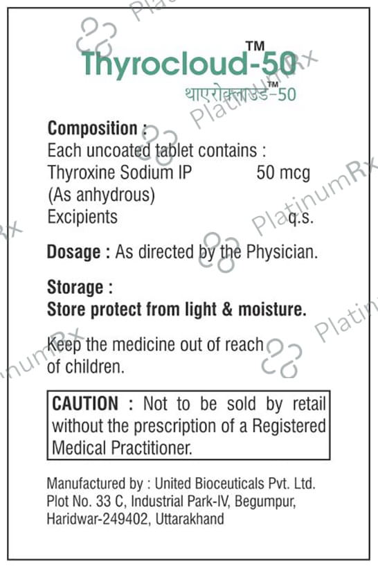 Thyrocloud 50 Tablet