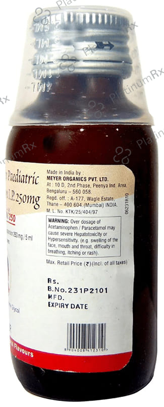 Babygesic 250mg Syrup 60ml