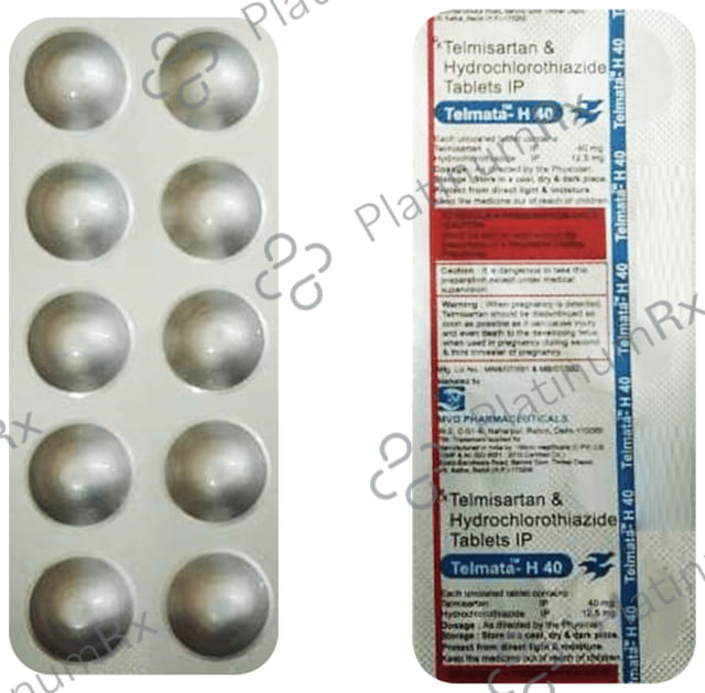 Telmata H 40mg/12.5mg Tablet