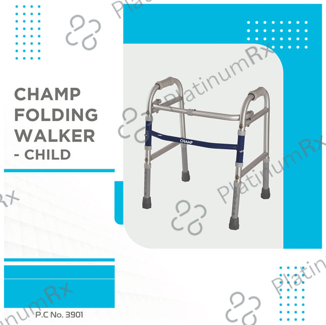 Vissco 3901 Champ Folding Walker-Child Universal Grey