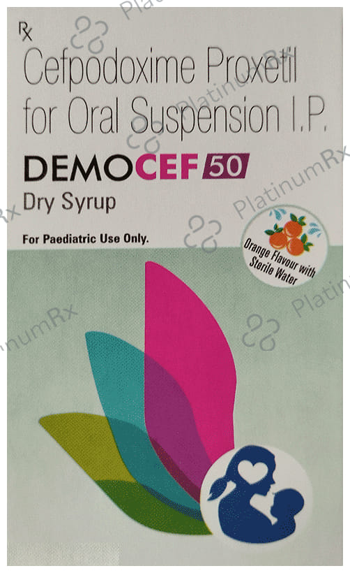 Democef 50 Dry Syrup Orange