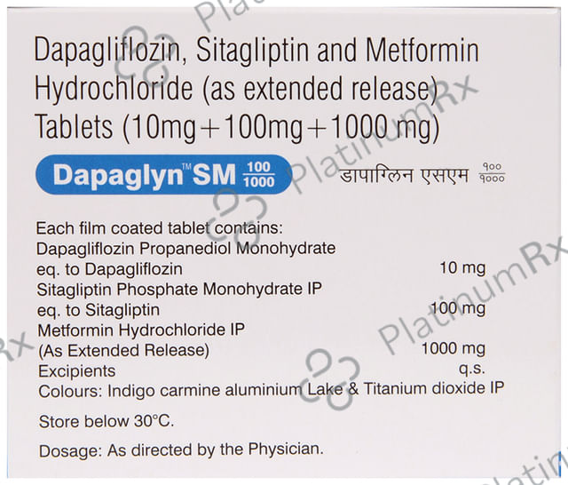 Dapaglyn SM 10/1000/100mg Tablet 10s