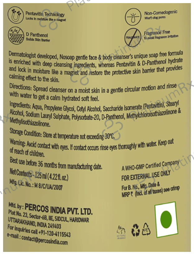 Nosoap Gentle Skin Cleanser 125ml