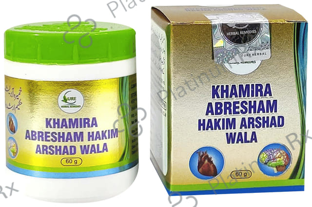 Cure Herbal Remedies Khamira Abresham Hakim Arshad Wala 60 gm