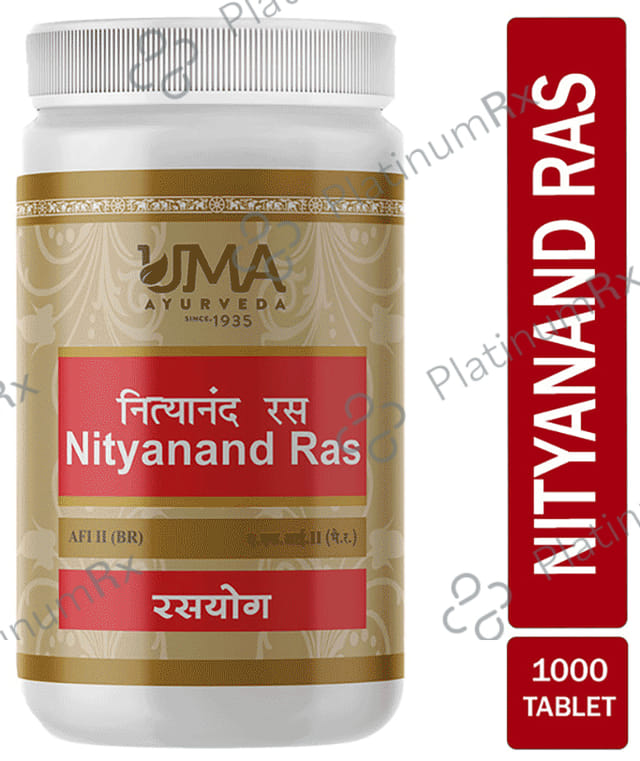 Uma Ayurveda Nityanand Ras Tablet 1000 tablets