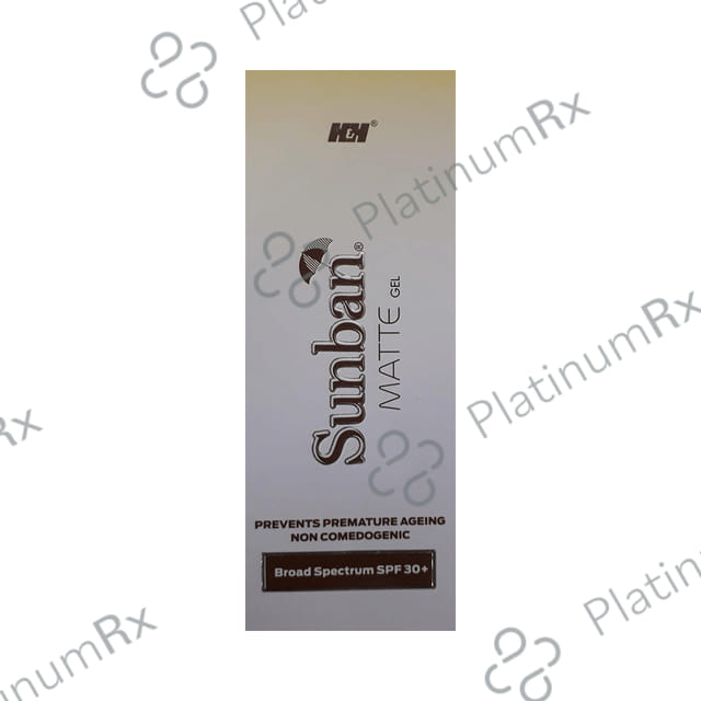 Sunban Matte SPF 30 Gel 75gm