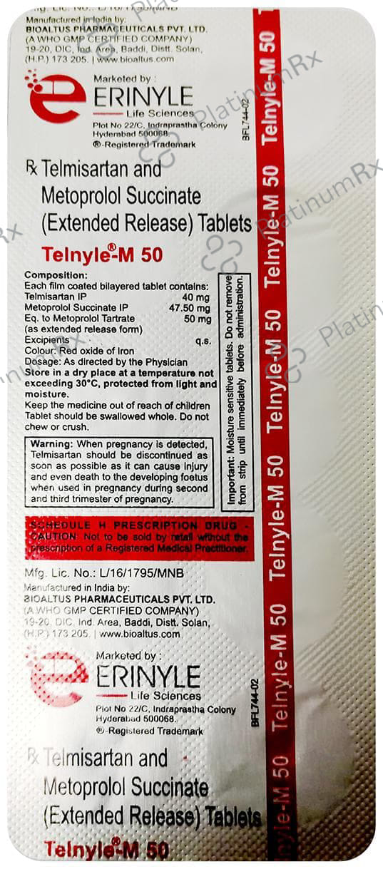 Telnyle M 40mg/50mg Tablet