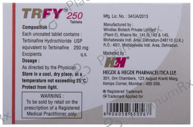 Trfy 250mg Tablet 7s