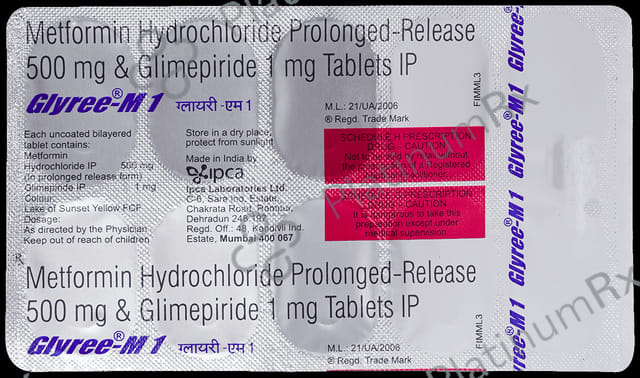 Glyree M 1/500mg Tablet PR 10s