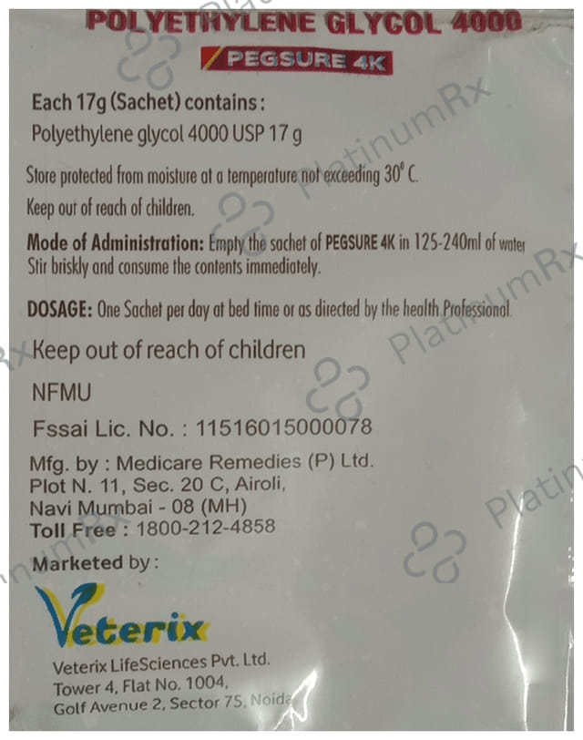 Pegsure Sachet Orange