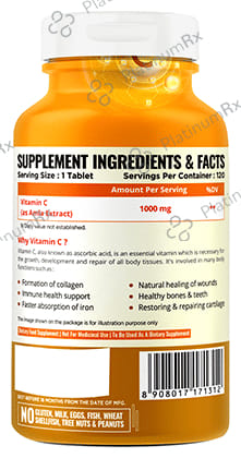Nature Life Nutrition Vitamin C 1000mg Vegetarian Tablet 120s