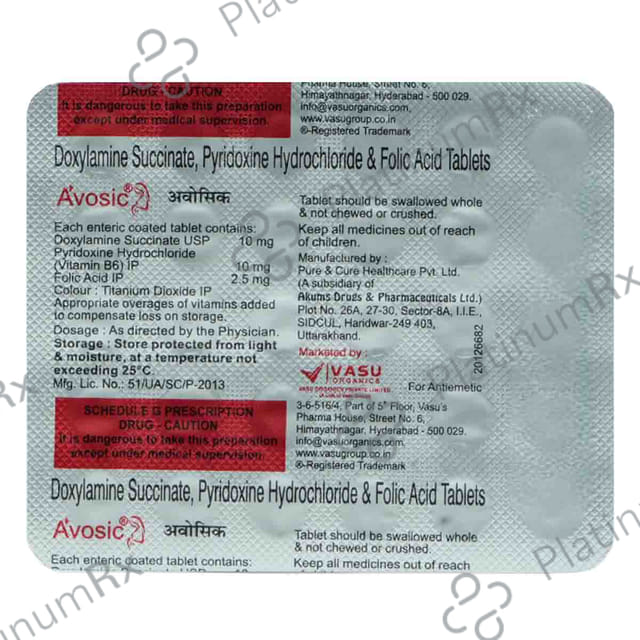 Avosic 10/10/2.5mg Tablet 30s