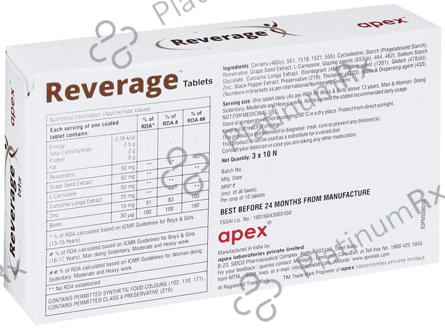 Reverage Tablet 10s