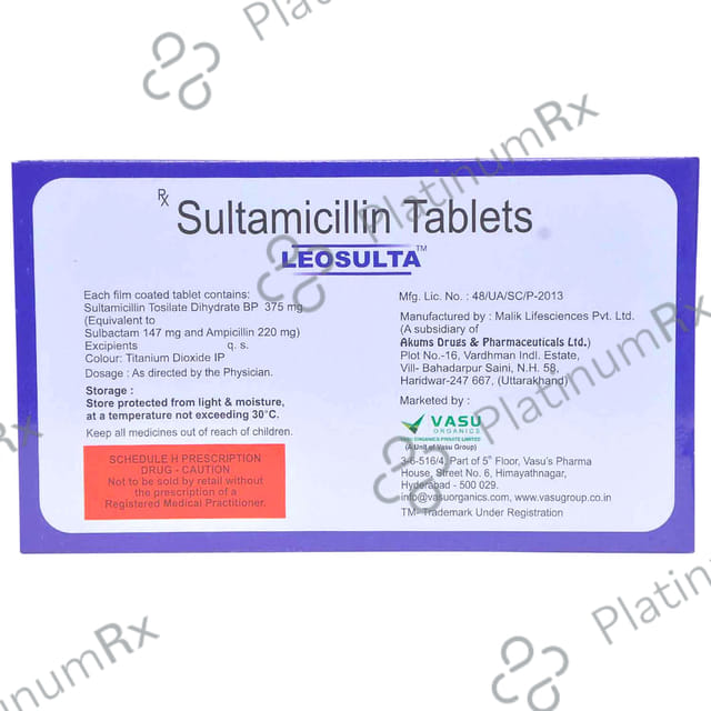 Leosulta 375mg Tablet 10s