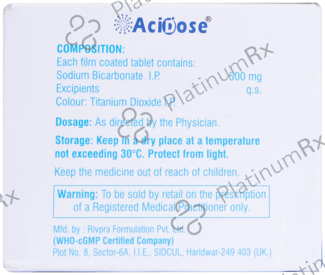 Acidose 500mg Tablet 10s