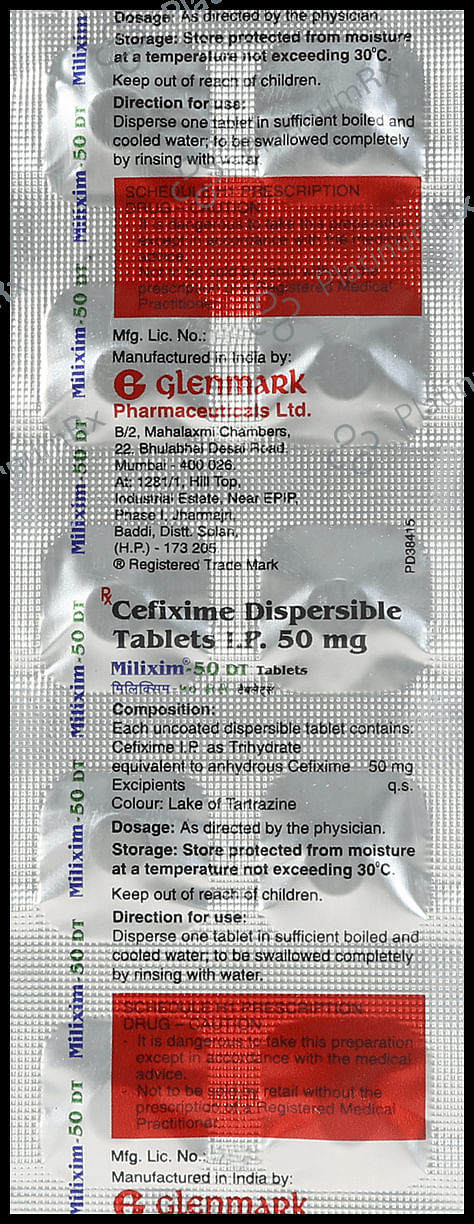 Milixim 50mg Tablet DT