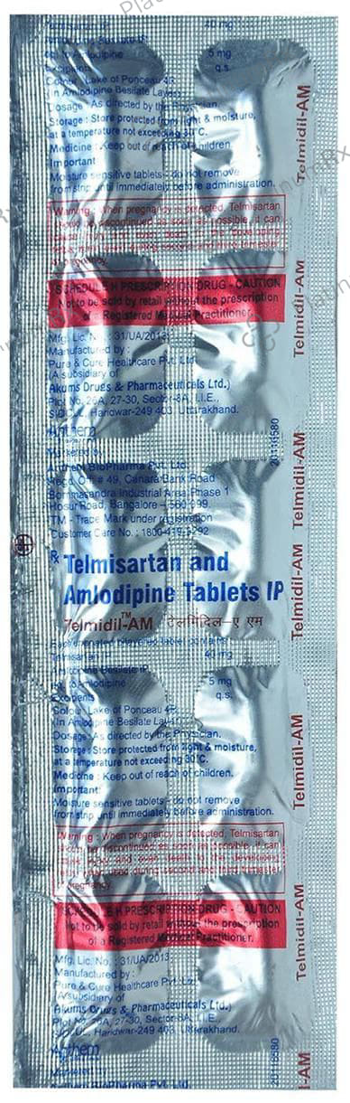 Telmidil AM 40/5mg Tablet 10s