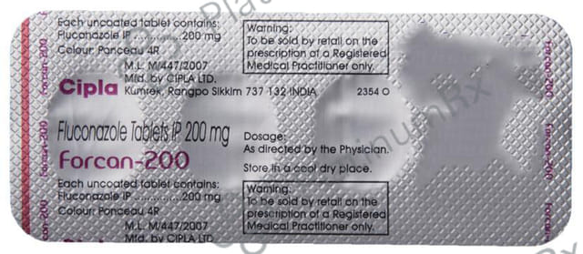 Forcan 200mg Tablet 4s
