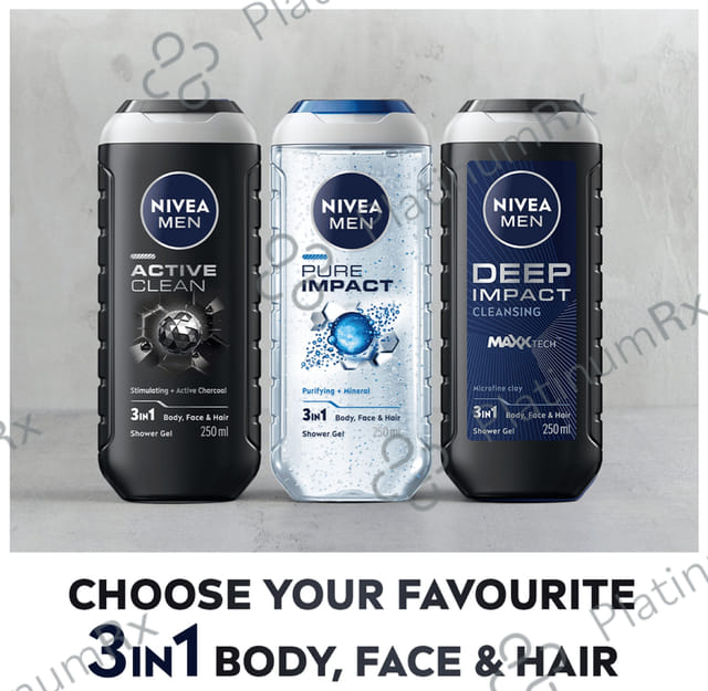 Nivea Men Shower Gel for Body Skin & Hair Active Clean 250 ml