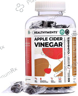 Healthyments Apple Cider Vinegar Gummies Black Currant