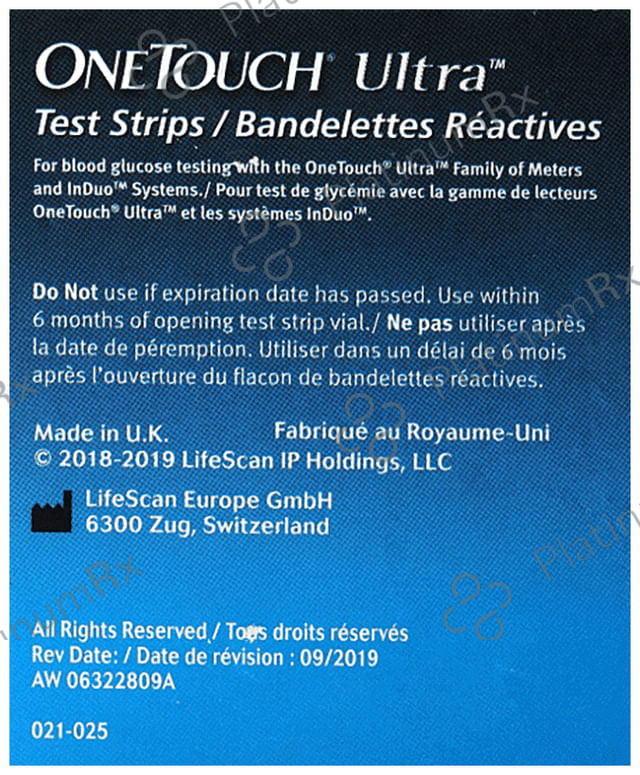 OneTouch Ultra Test Strip (Only Strips) 25s