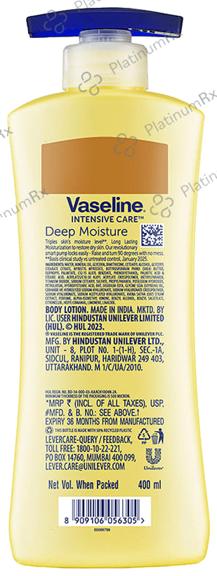 Vaseline Intensive Body Care Deep Moisture Lotion 400 ml