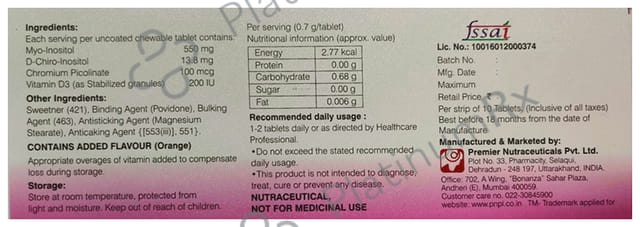 2 Sitol Chewable Tablet 10s